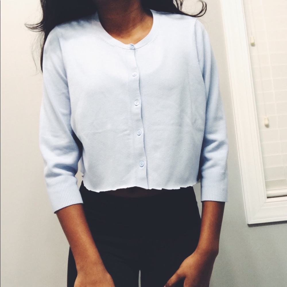Cropped Button Down Shirt
